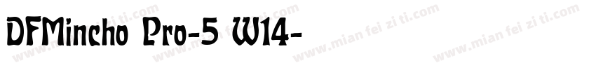 DFMincho Pro-5 W14字体转换